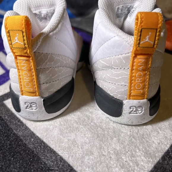 Jordan 12 Retro TD Size 5C in White - Picture 3 of 8